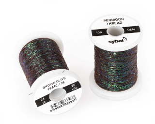 Sybai Perdigon Thread Brown Olive Pearl / 28