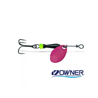 Rotační třpytka CLASSIC - FLUO PINK (black/chartreuse body)