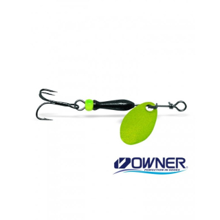 Rotační třpytka CLASSIC - FLUO YELLOW (black/chartreuse body)