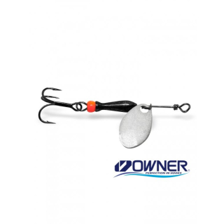 Rotační třpytka CLASSIC - SILVER (black/orange body)