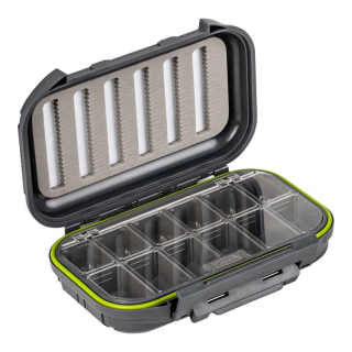 Krabička na mušky Traper Dry Fly Waterproof Box With Compartments
