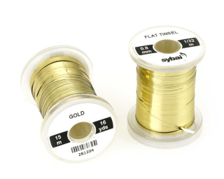 Plochá lametka Sybai Flat Tinsel 0,8mm Gold