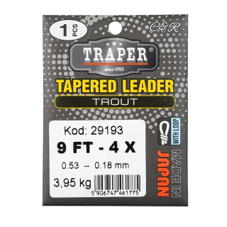 Muškařský ujímaný návazec Traper Trout 9FT