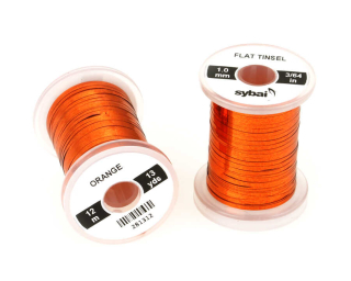 Plochá lametka Sybai Flat Tinsel 1mm Orange