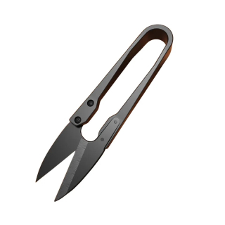 Nůžky na vázání mušek Black U-shaped