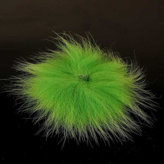 Ocas z polární lišky Hends Artic Fox Tail Large Chartreuse