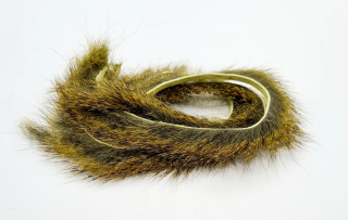 Hends Zonker Strips Squirell Olive Yellow