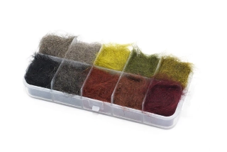 Troutline Pure Squirrel Classic Dubbing Set of 10 colors