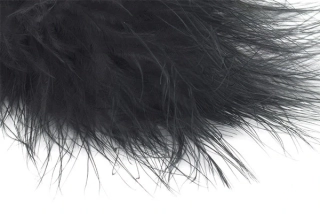 Troutline Premium Turkey Marabou Blood Quills Black