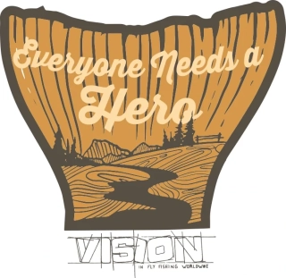 Samolepka Vision Hero Sticker 120mm