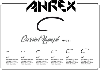 Muškařské háčky Ahrex FW541 Curved Nymph