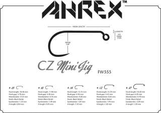 Muškařské háčky Ahrex FW555 CZ Mini Jig