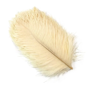 LAMAfly pštrosí peří Cream (30-35cm)