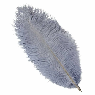 LAMAfly pštrosí peří Grey (30-35cm)
