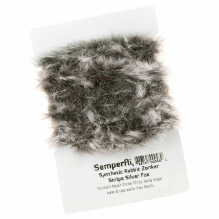 Semperfli Synthetic Rabbit Zonker Silver Fox