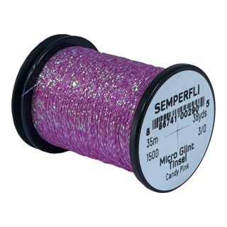 Semperfli Micro Glint Tinsel Candy Pink