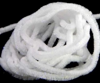 Semperfli UV Sparkle Worm Chenille White