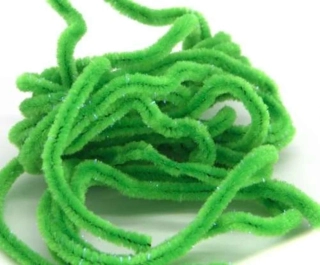 Semperfli UV Sparkle Worm Chenille Fl. Green