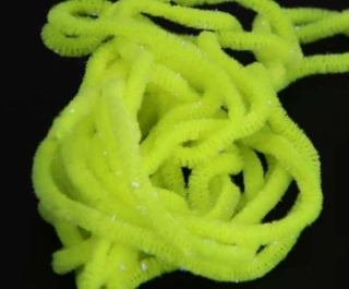 Semperfli UV Sparkle Worm Chenille Fl. Yellow