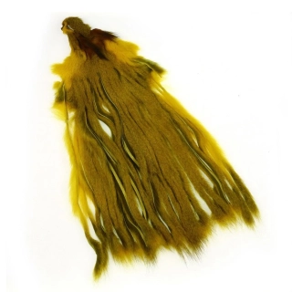 Kůže z veverky LAMAfly Squirrel Skin Zonker Yellow
