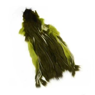 Kůže z veverky LAMAfly Squirrel Skin Zonker Olive Green