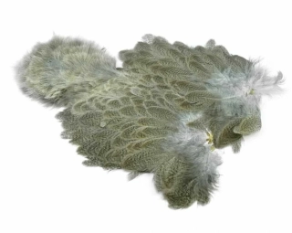 Sedlový skalp slepice Whiting Brahma Hen SH/C Mottled Grey