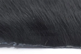 Troutline Pine Squirrel Tanned Skin piece Black