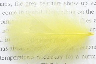Troutline Size Selected CDC Feathers 5cm+ Mayfly Yellow