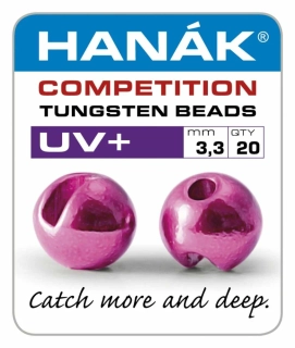 Hanák Tungstenové hlavičky UV+ Metallic Dark Pink