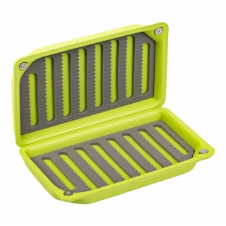 Krabička na mušky plovoucí Traper Dry Fly Fluo Green