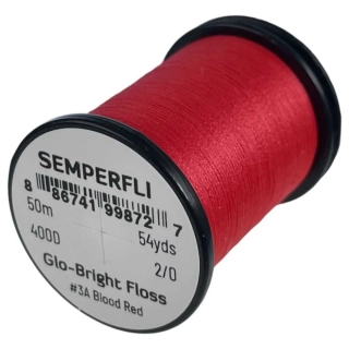 Semperfli Glo-Bright Floss # 3A - Blood Red
