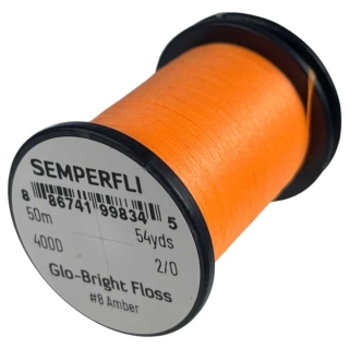 Semperfli Glo-Bright Floss # 8 - Amber
