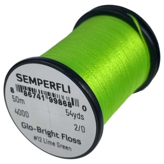 Semperfli Glo-Bright Floss # 12 - Lime Green