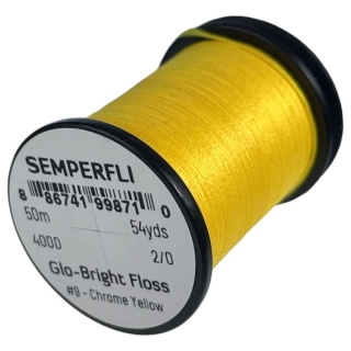 Semperfli Glo-Bright Floss # 9 - Chrome Yellow