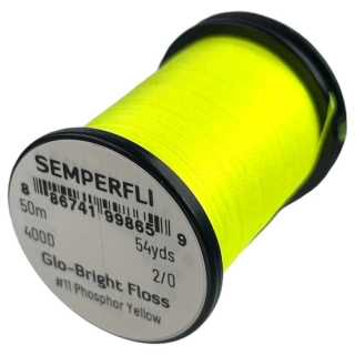 Semperfli Glo-Bright Floss # 11 - Phosphor Yellow