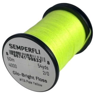 Semperfli Glo-Bright Floss # 11A - Pale Yellow