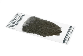 Sedlový skalp slepice Whiting Brahma Hen Saddle Mottled Grey