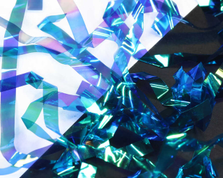 Sybai Fine FlashBack Strips 3mm Blue Pearl / 68