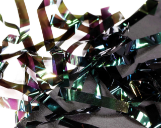 Sybai Fine FlashBack Strips 3mm Black Peacock Pearl / 96